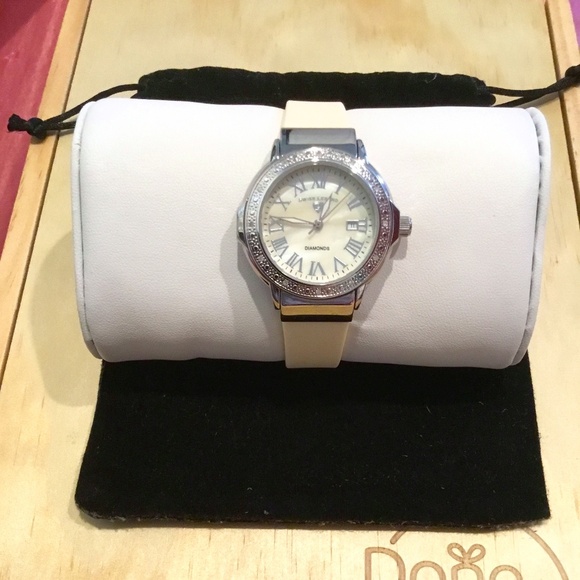 Swiss Legend Women's 20032D-02-WHT "South Beach" Stainless Steel Diamond Watch. - Picture 1 of 3